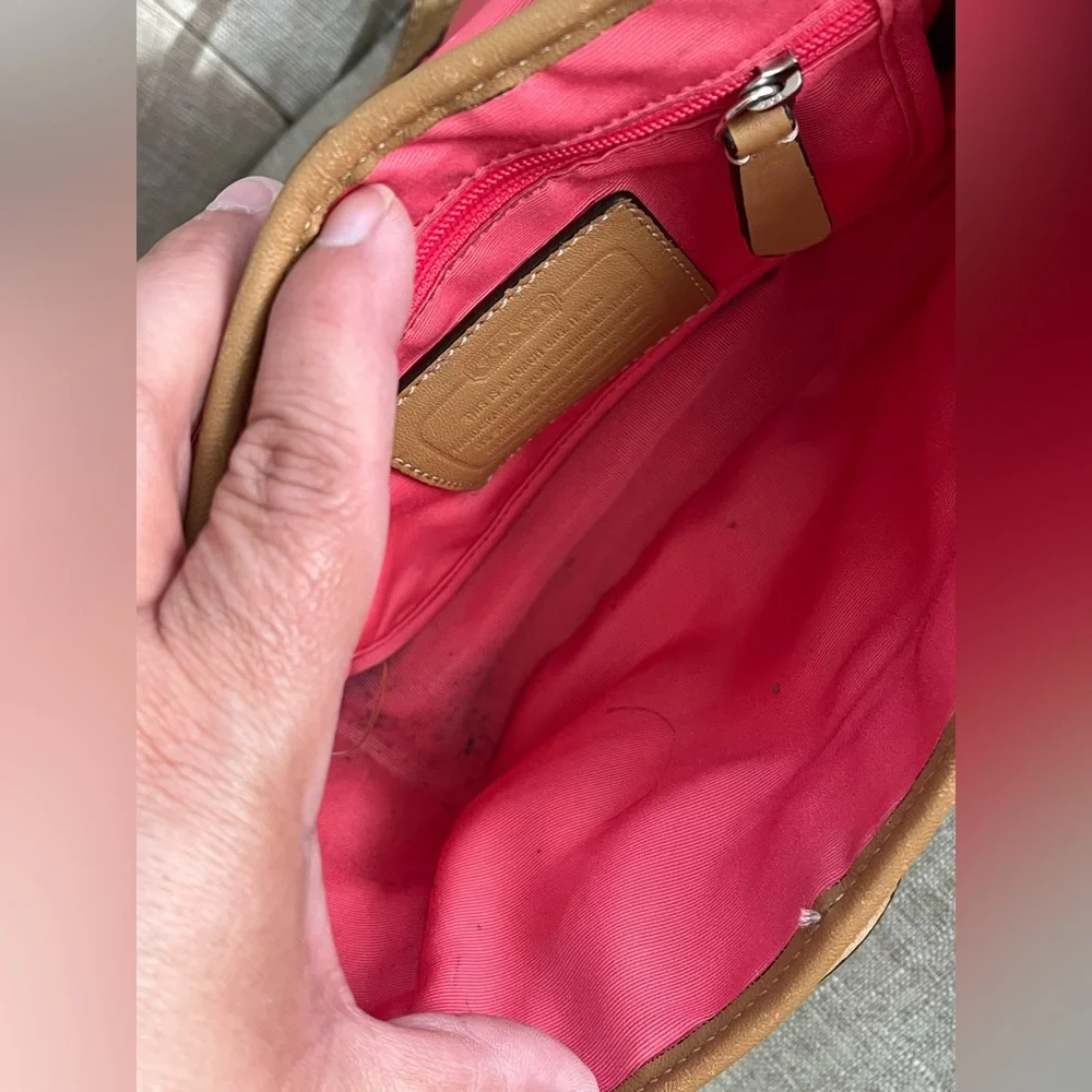 Coach Camel Leather Crossbody Bag - Picture 14 of 14